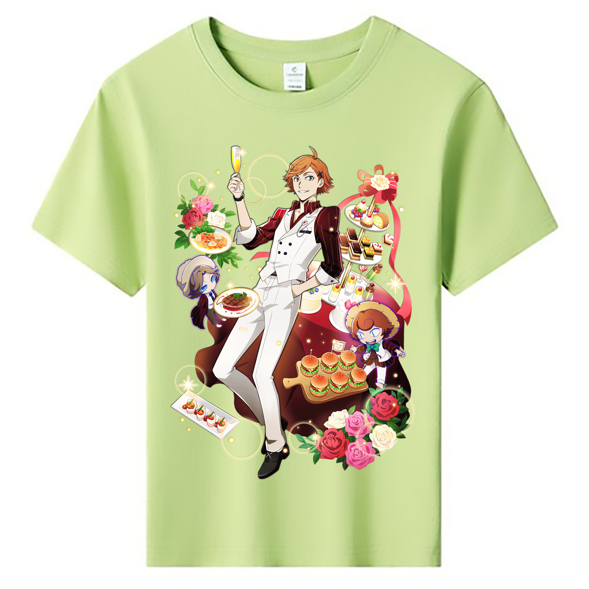 （画像用） 文豪ストレイドッグス Bungo Stray Dogs 綿100％キッズTシャツ（フロントプリント）